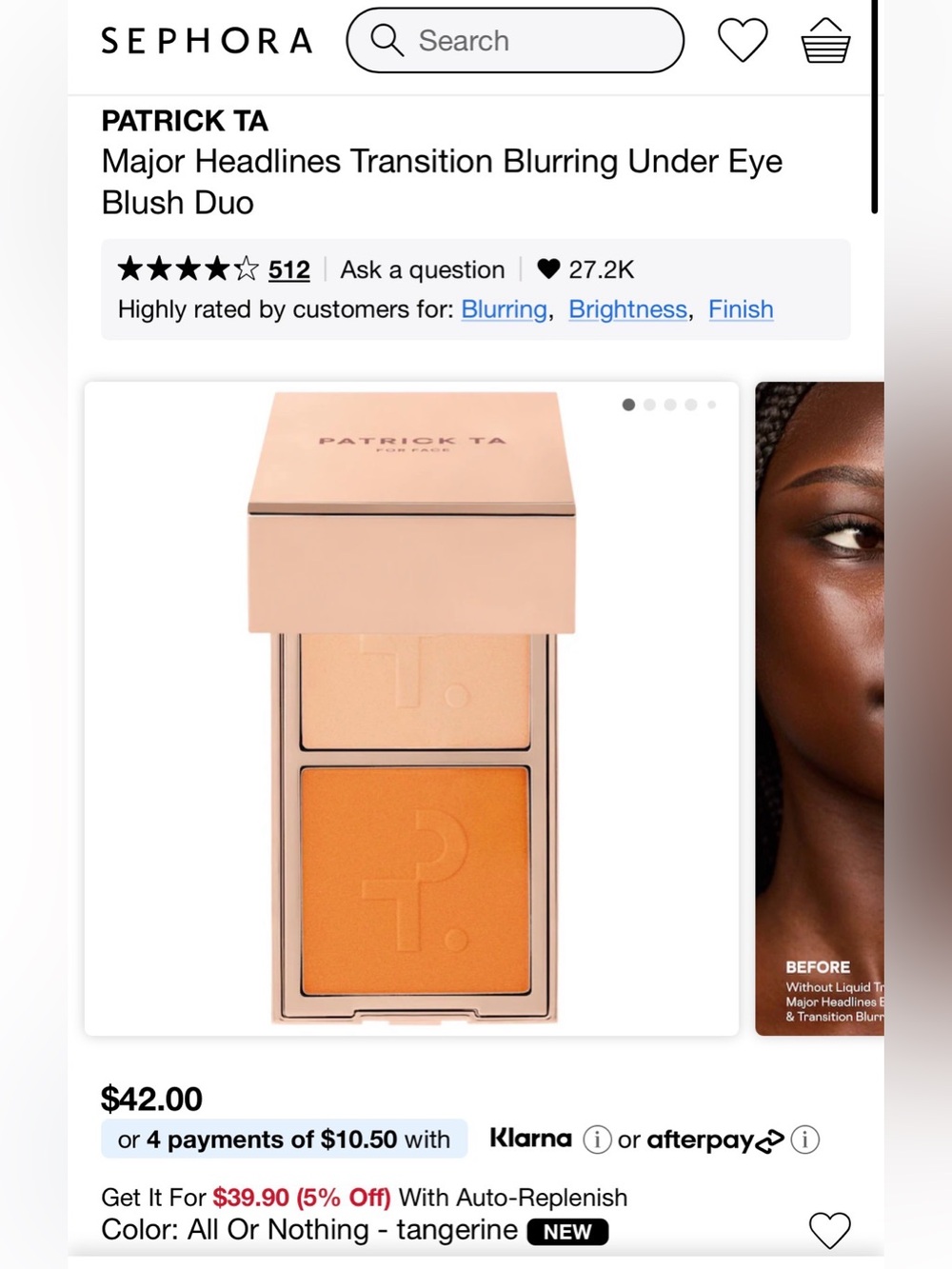 Patrick Ta Transition Blurring Blush Duo - All Or Nothing